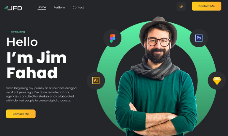 Freelancer Personal Portofolio Elementor Template Kit